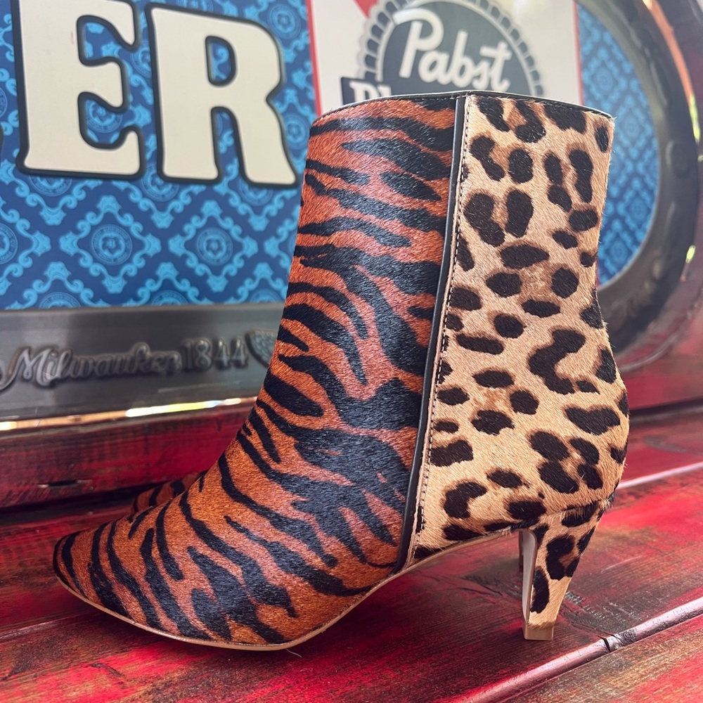 Matisse Tiger/Leopard Print Heeled Boots